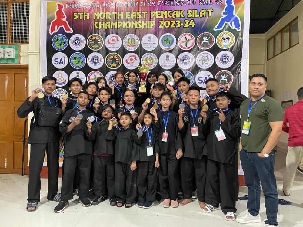 The Nagaland team competed in the 5th North East Pencak Silat Championship 2023, which was held from April 21 to 23 at the Khuman Lampak Sports Complex, Kang Shang, Imphal, Manipur. Kevin from semester II of Livingstone Foundation International College participated in the Championship and won two gold medals, one in Tanding competition, Male Senior heavyweight Category and another in Senior Group Artistic Event Regu. Overall, the Nagaland team won 25 medals and emerged as the 2nd runner-up by winning 7 Gold, 4 Silver, and 14 Bronze medals.